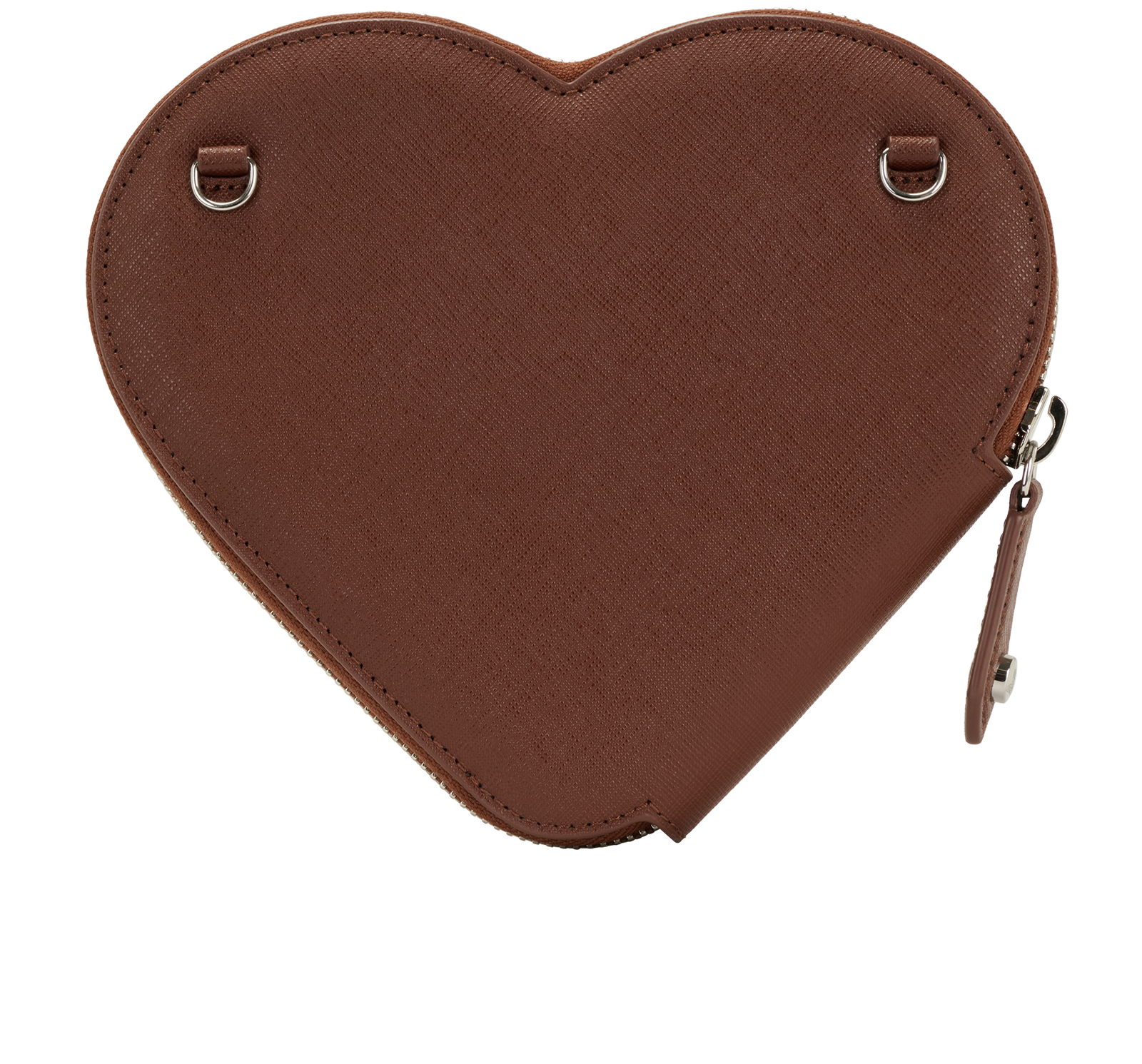 New Heart Crossbody, &pound;95, Handbags, Brown, Leather, Back view